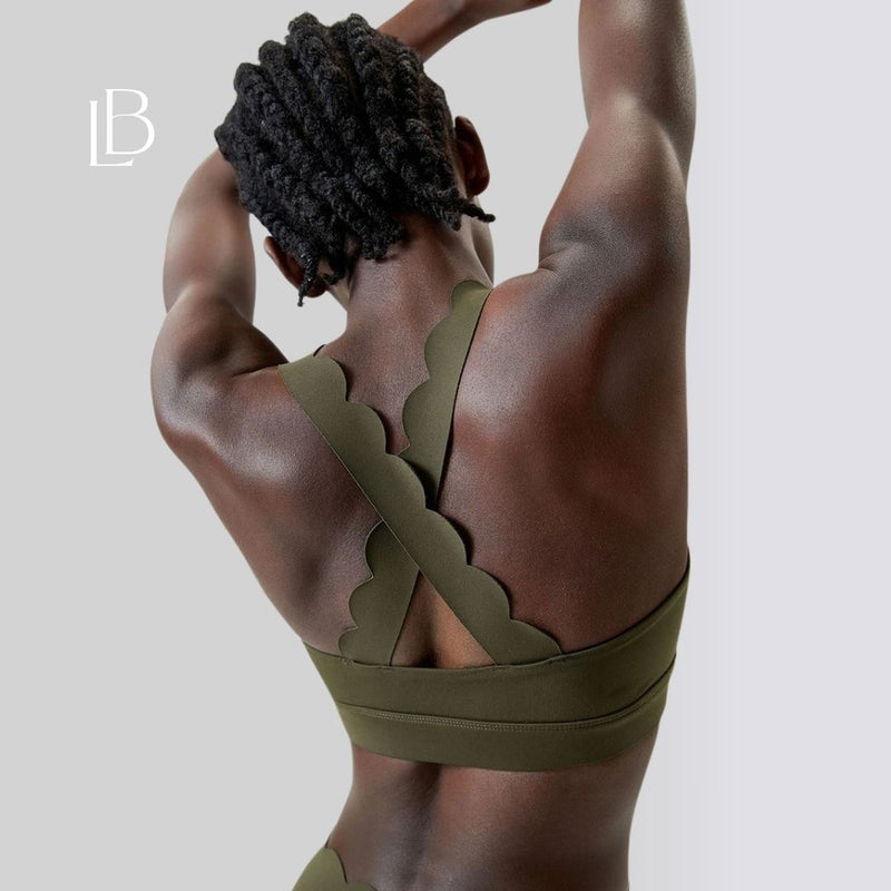 Top Fitness Square Elegance Verde Militar