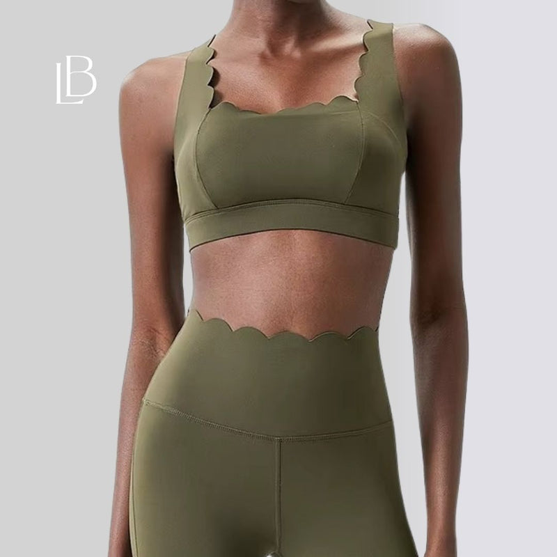 Top Fitness Square Elegance Verde Militar
