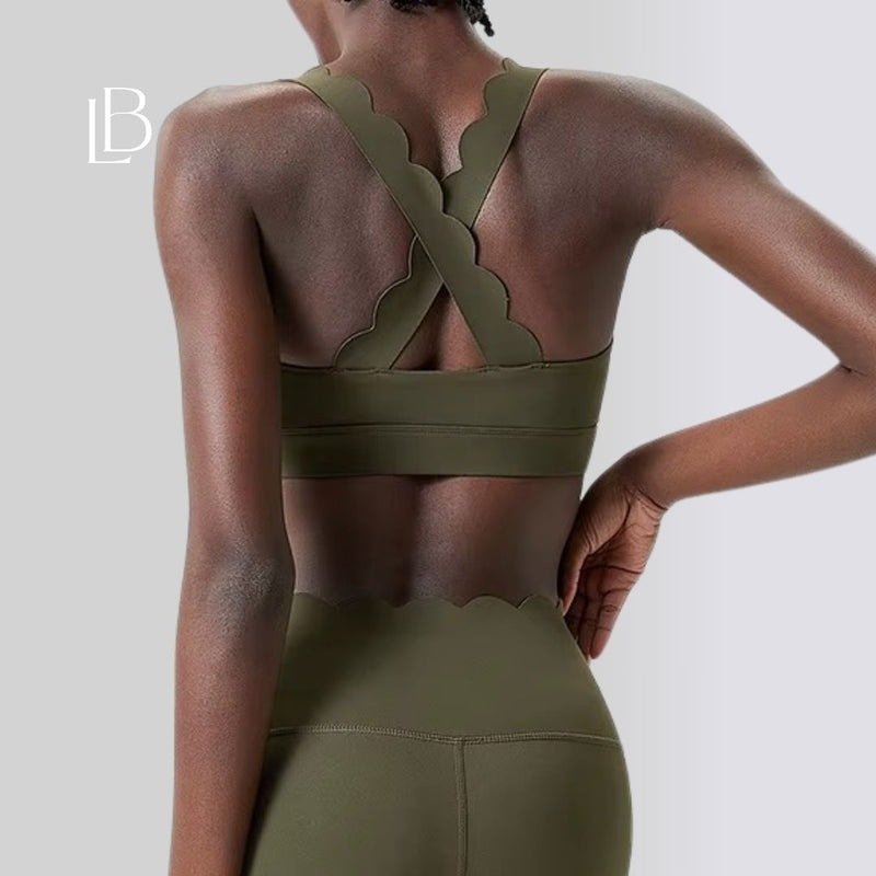 Top Fitness Square Elegance Verde Militar