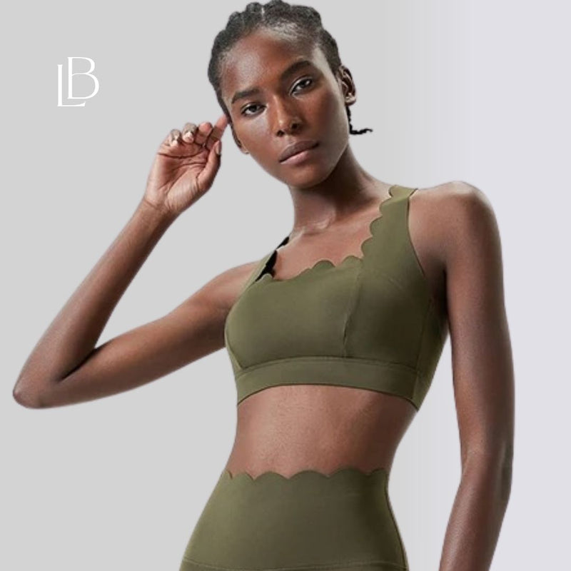 Top Fitness Square Elegance Verde Militar