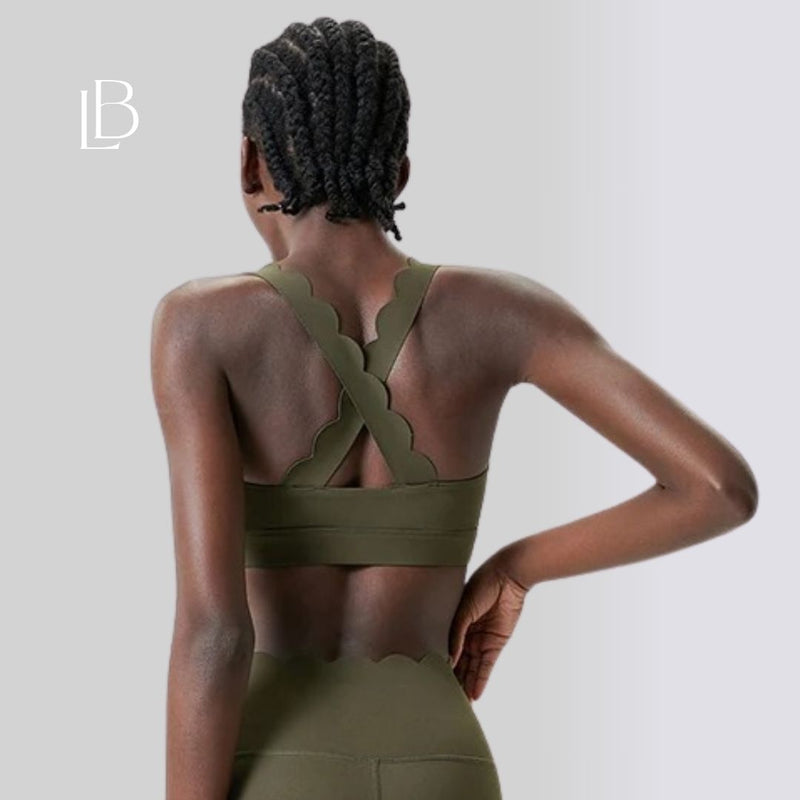 Top Fitness Square Elegance Verde Militar