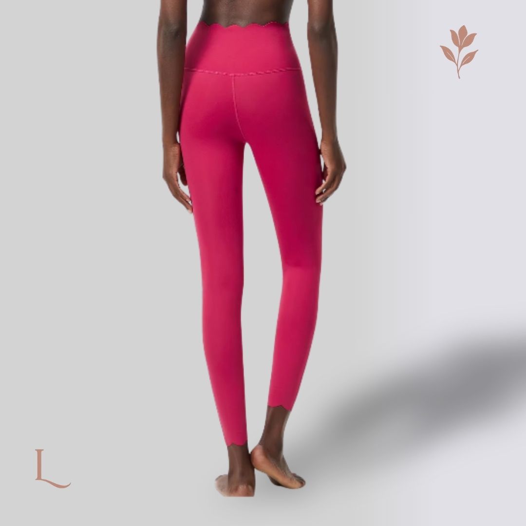 Legging Feminina com Cintura Alta – Conforto e Flexibilidade Total Coral