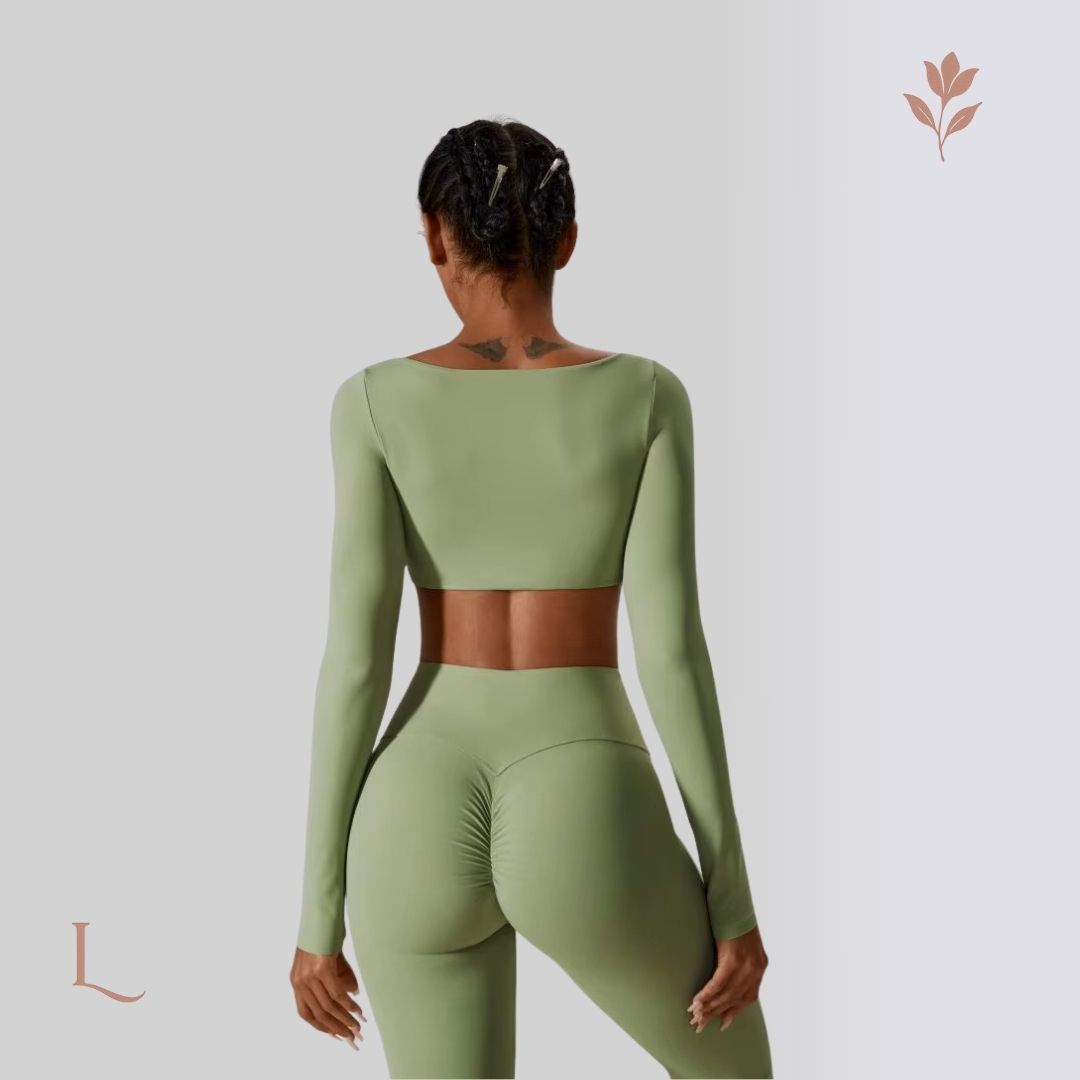 Conjunto Dry Fit Manga Longa – Performance, Leveza & Estilo Atemporal Verde