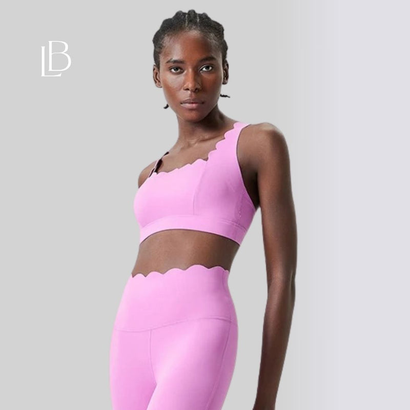 Top Fitness Square Elegance Rosa Chiclete