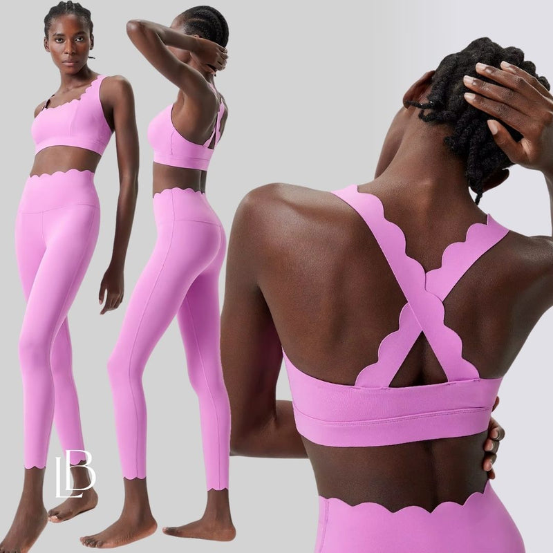 Top Fitness Square Elegance Rosa Chiclete