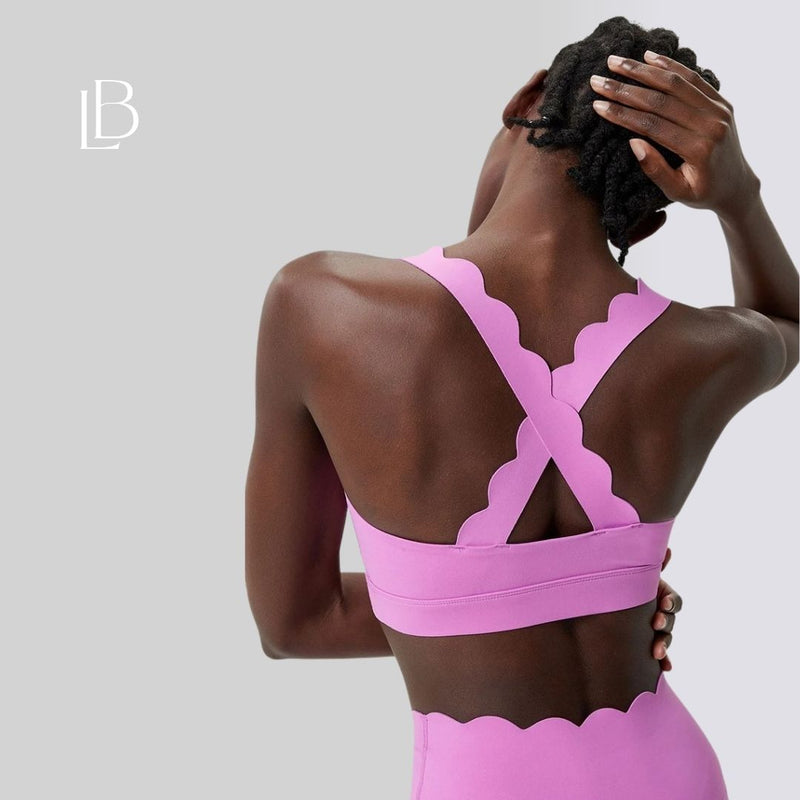 Top Fitness Square Elegance Rosa Chiclete