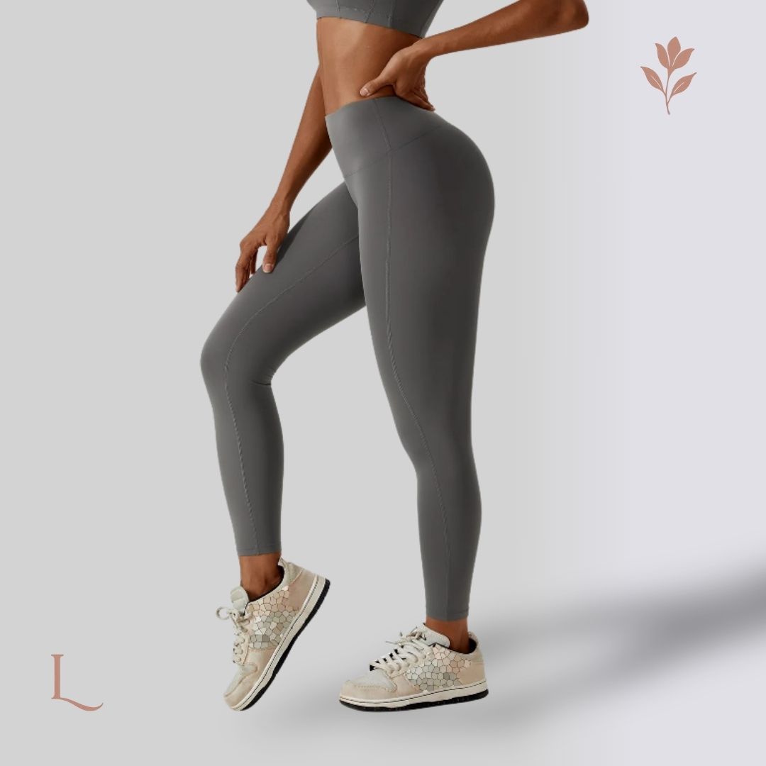 Legging Feminina Cintura Alta – Flexibilidade, Estilo e Sustentação Cinza
