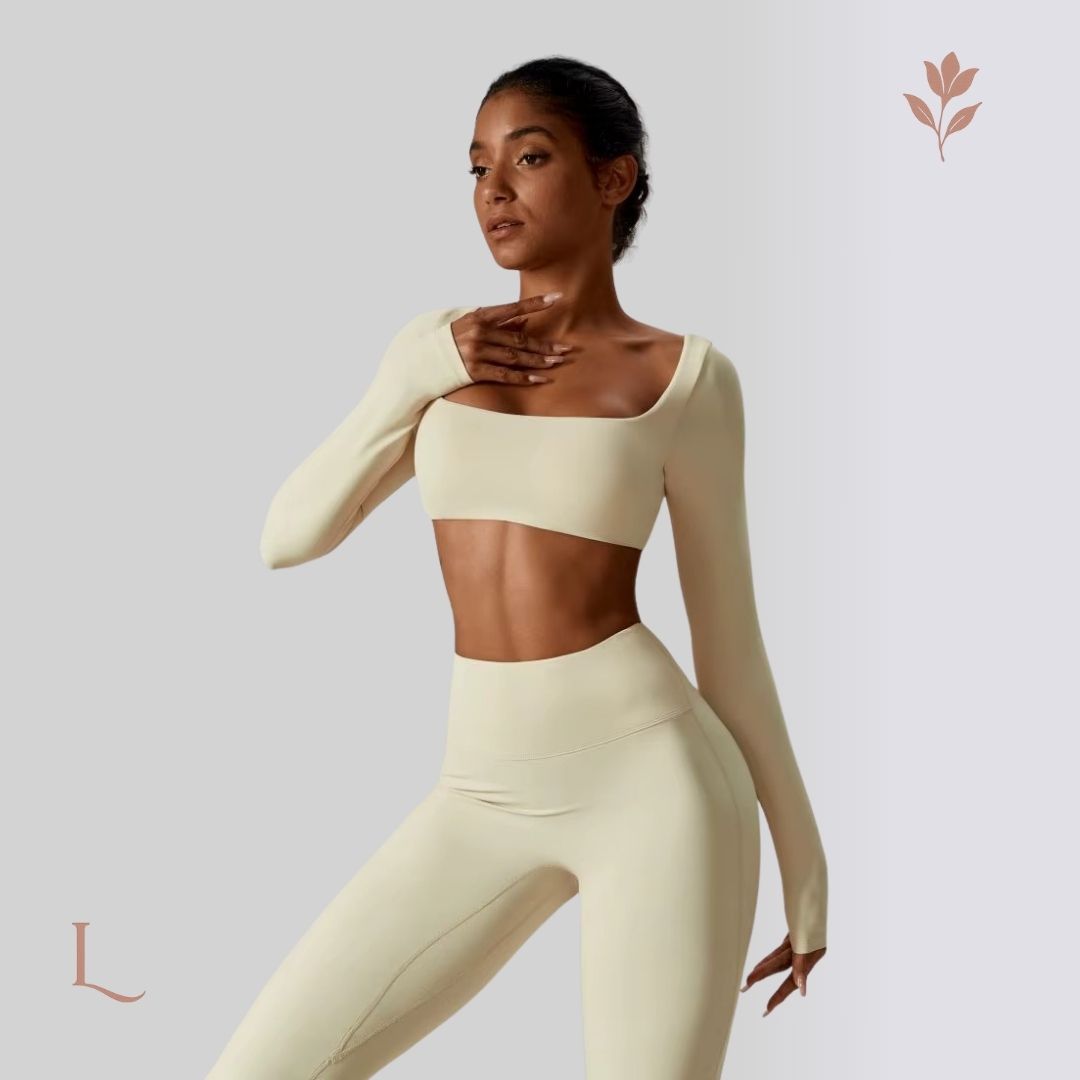 Conjunto Dry Fit Manga Longa – Performance, Leveza & Estilo Atemporal Off White
