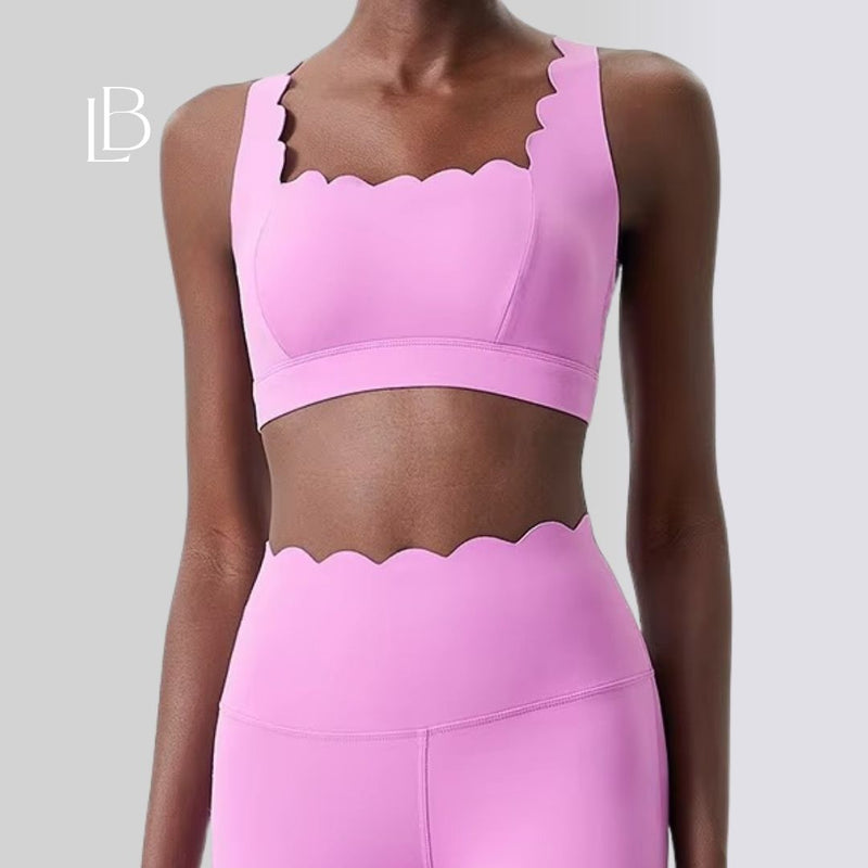 Top Fitness Square Elegance Rosa Chiclete