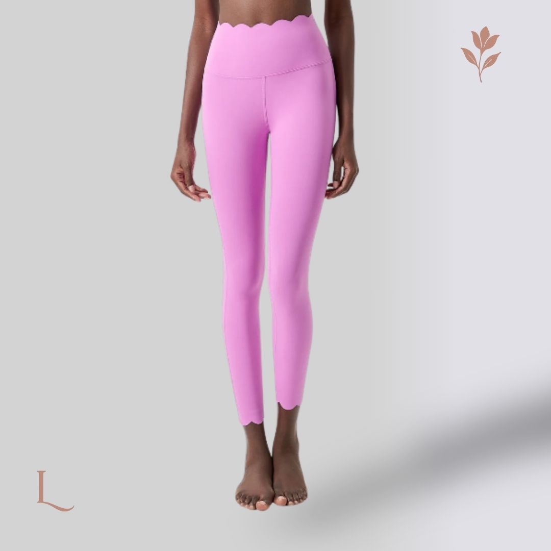 Legging Feminina com Cintura Alta – Conforto e Flexibilidade Total Rosa Chiclete