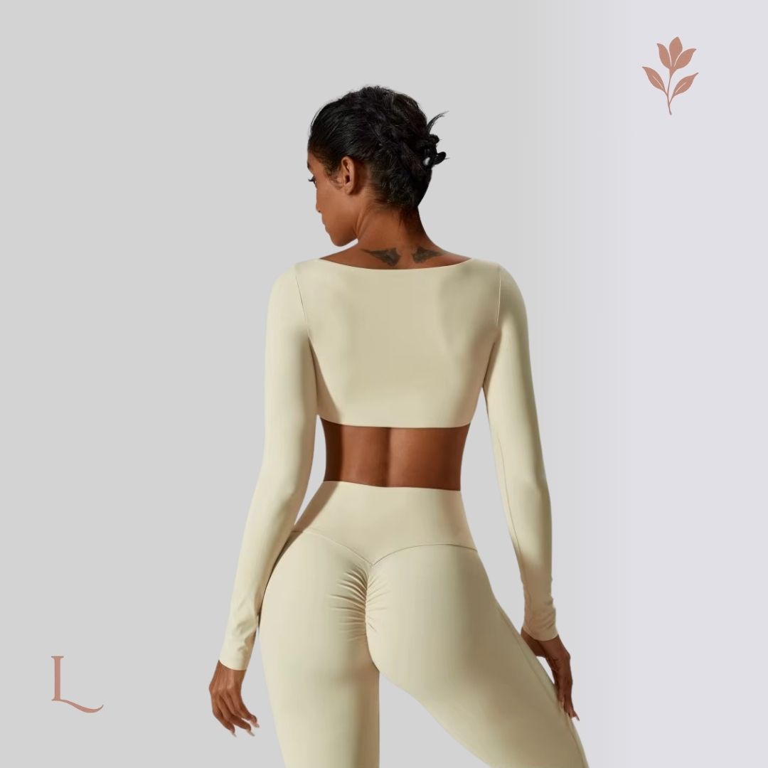 Conjunto Dry Fit Manga Longa – Performance, Leveza & Estilo Atemporal Off White