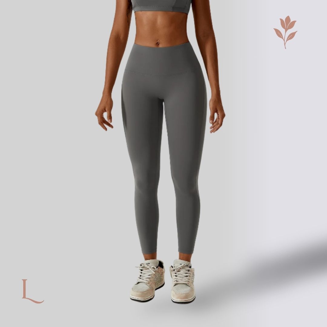 Legging Feminina Cintura Alta – Flexibilidade, Estilo e Sustentação Cinza