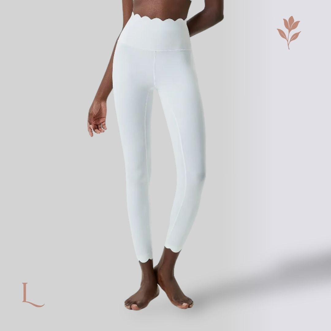 Legging Feminina com Cintura Alta – Conforto e Flexibilidade Total Branco