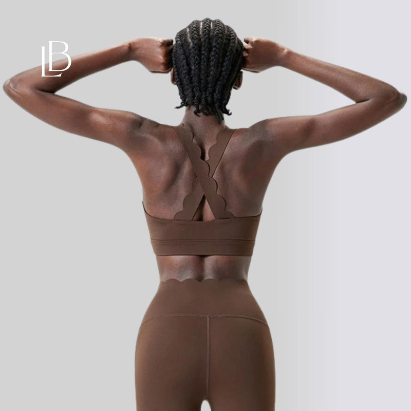 Top Fitness Square Elegance Marrom