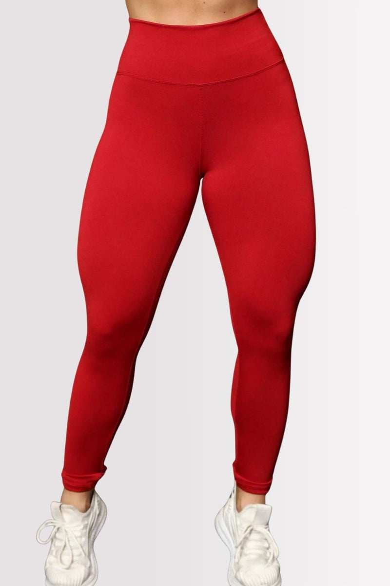 Calça Legging Basic Cintura Alta Vermelho