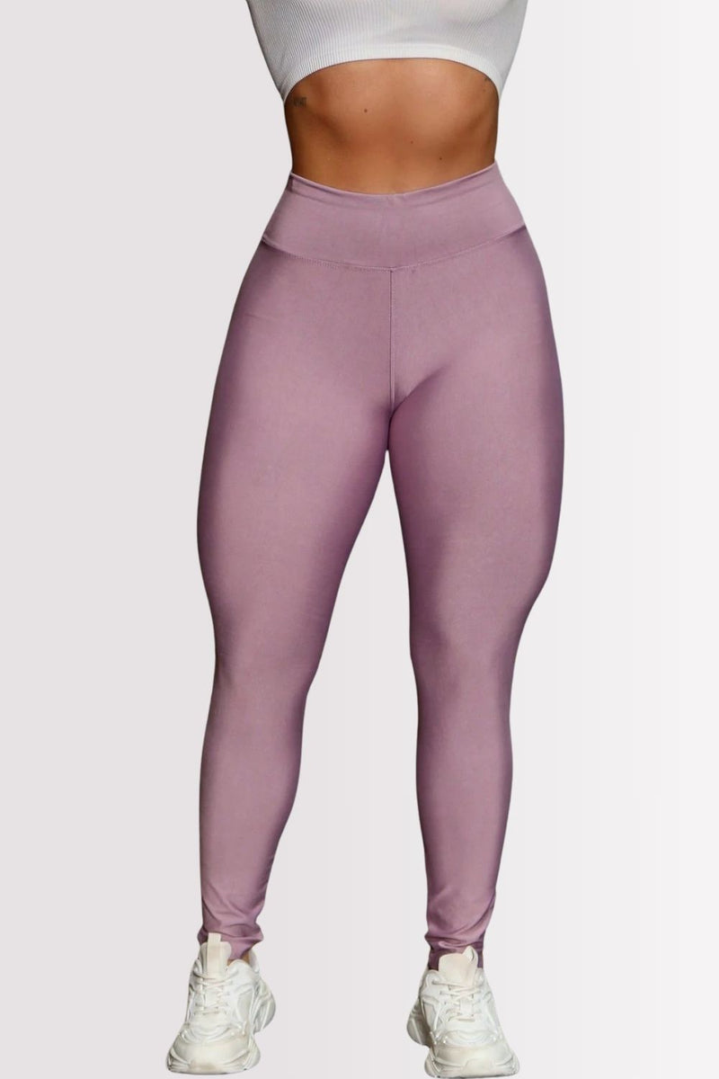 Calça Legging Basic Cintura Alta Lilás