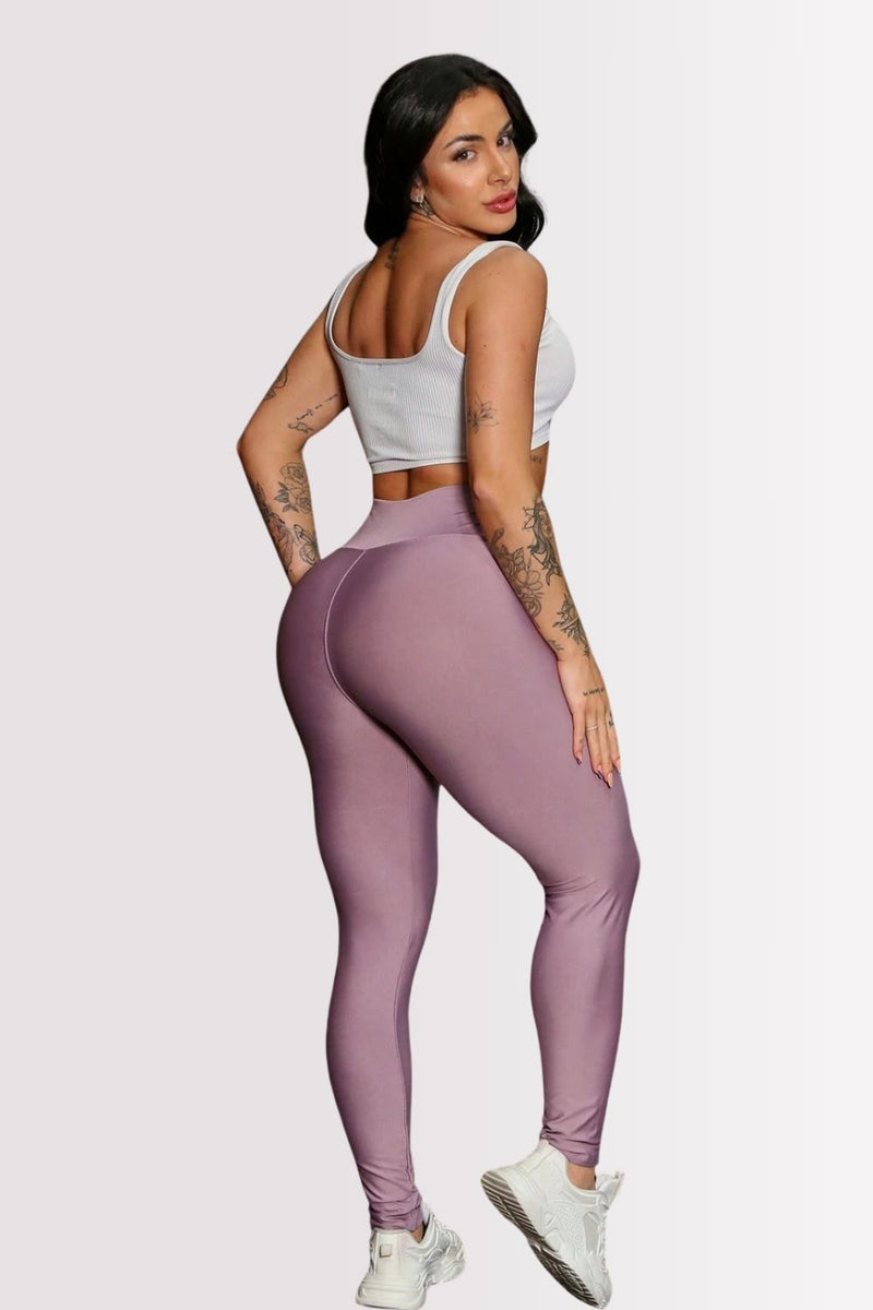 Calça Legging Basic Cintura Alta Lilás