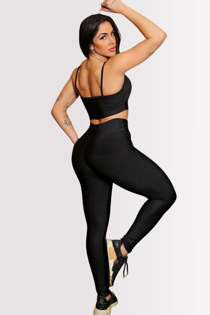 Calça Legging Basic Cintura Alta Preto