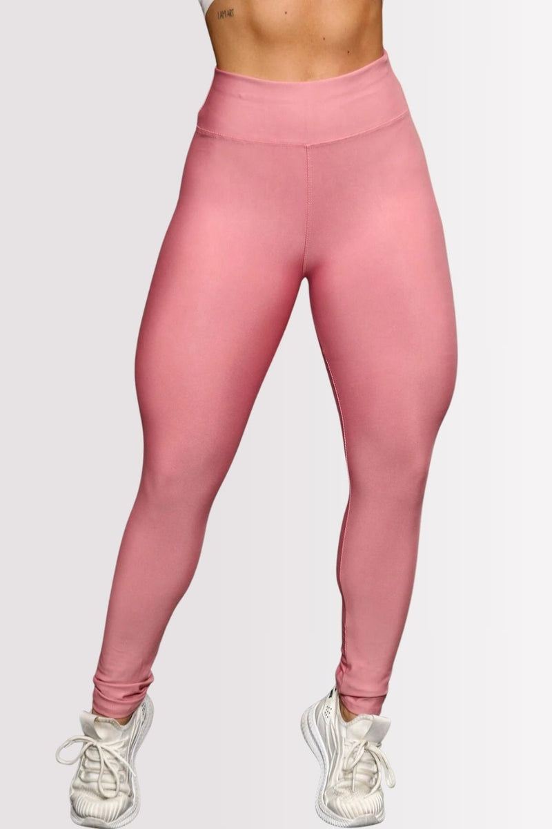 Calça Legging Basic Cintura Alta Rosé Gold