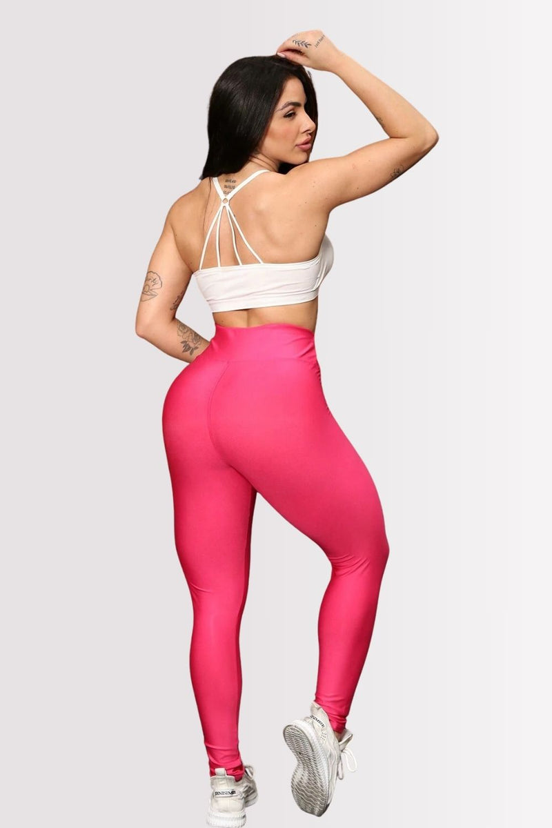 Calça Legging Basic Cintura Alta Salmão