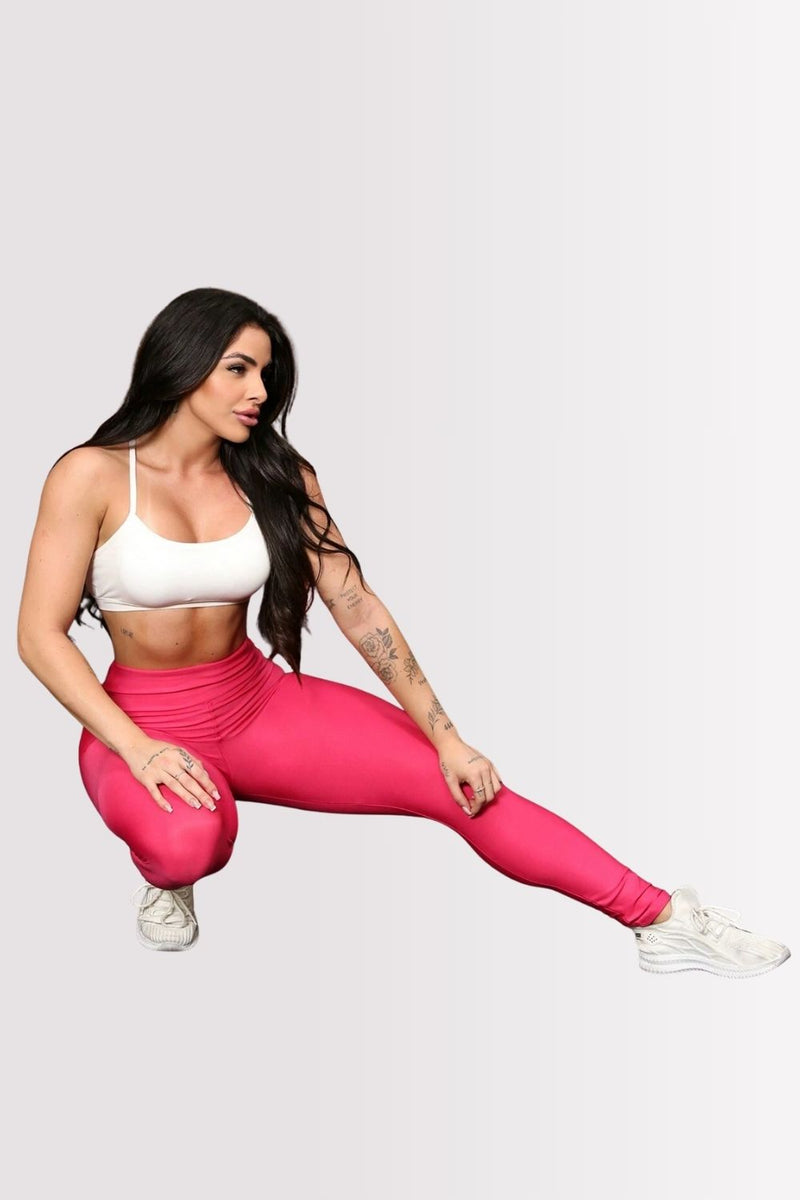 Calça Legging Basic Cintura Alta Salmão