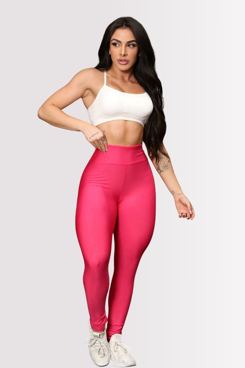 Calça Legging Basic Cintura Alta Salmão