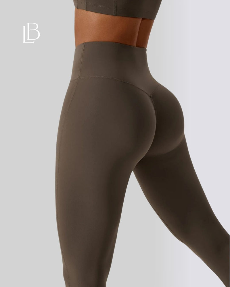 Calça Legging Cintura Alta Essential Marrom