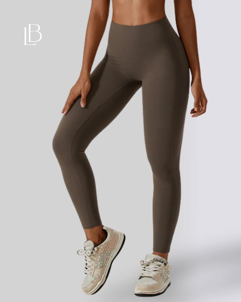 Calça Legging Cintura Alta Essential Marrom