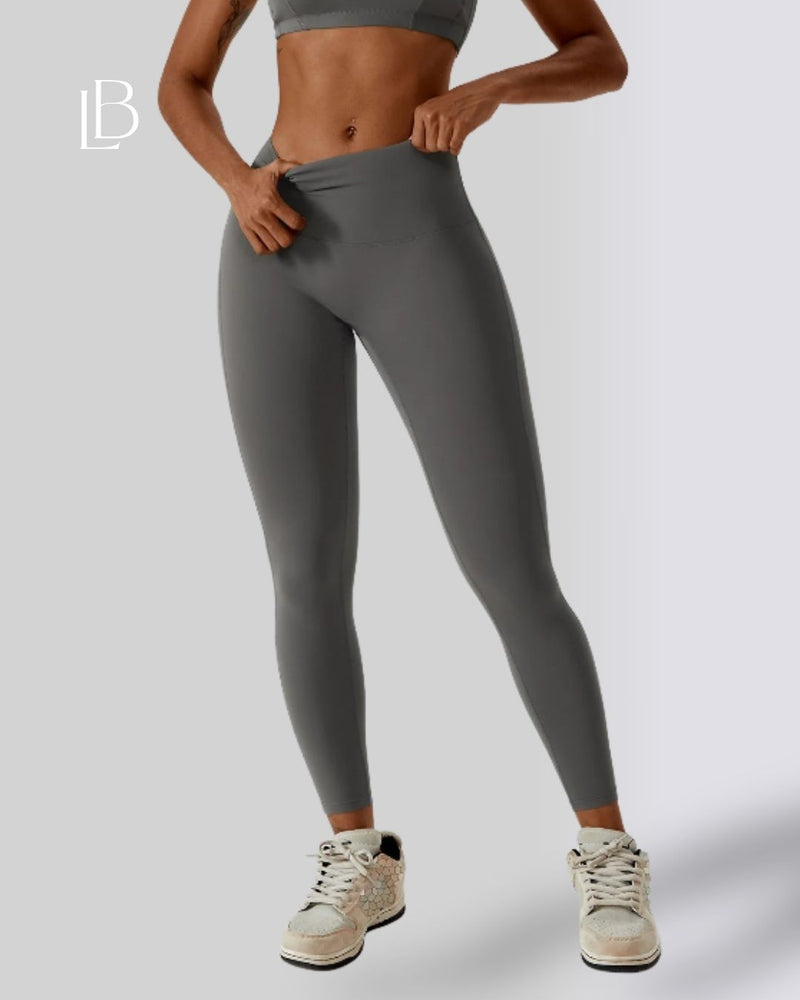 Calça Legging Cintura Alta Essential Cinza