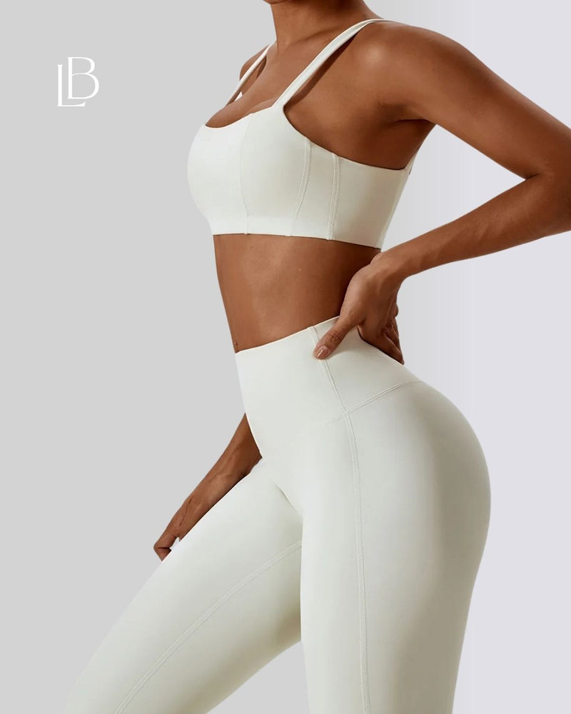 Calça Legging Cintura Alta Essential Off White