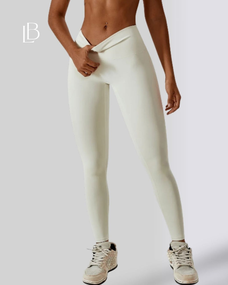 Calça Legging Cintura Alta Essential Off White