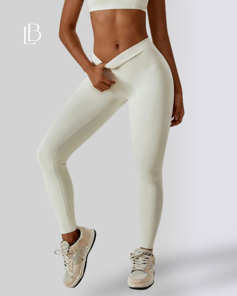 Calça Legging Cintura Alta Essential Off White