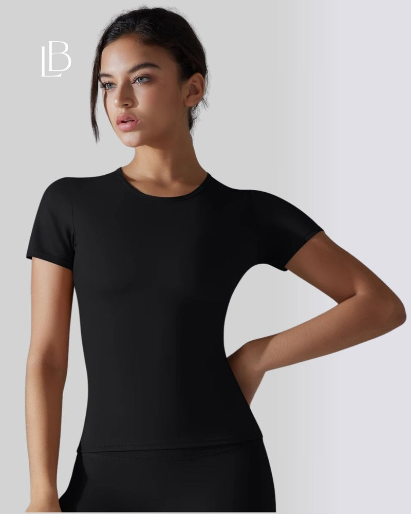 Camiseta Fitness Classic Manga Curta Preto