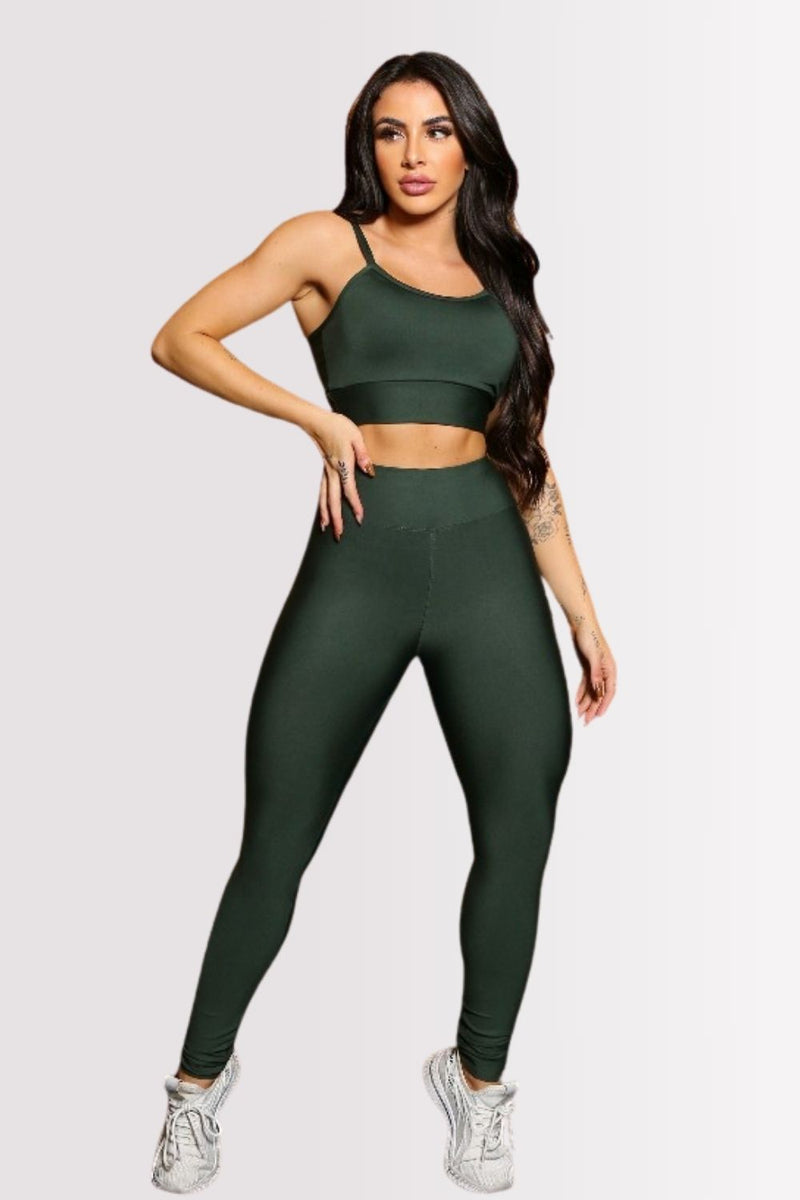 Conjunto Fitness Perfect Form Verde