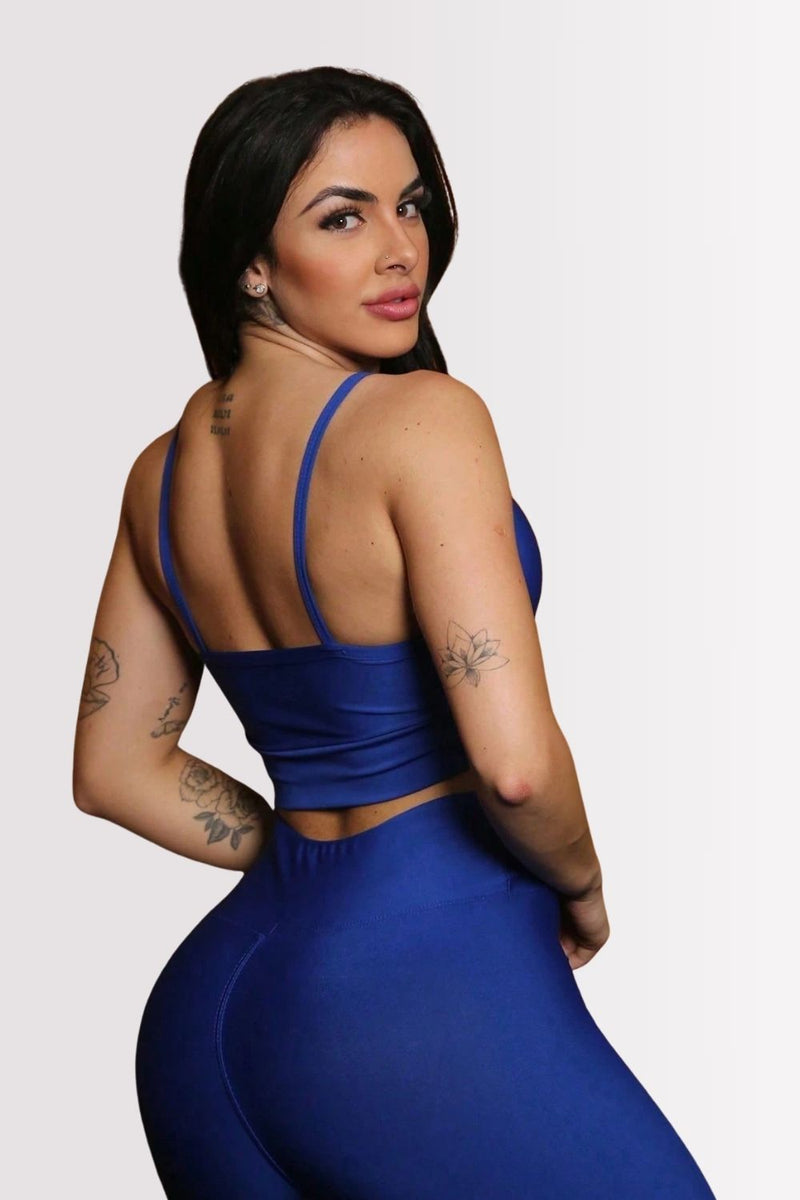 Conjunto Fitness Perfect Form Azul Royal