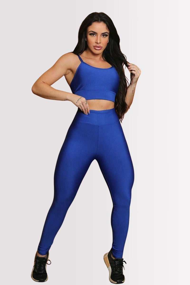 Conjunto Fitness Perfect Form Azul Royal