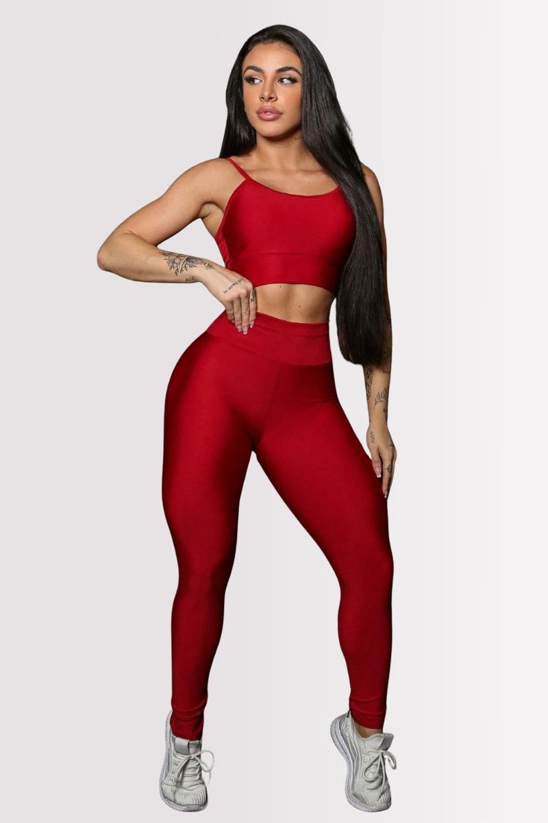 Conjunto Fitness Perfect Form Vermelho