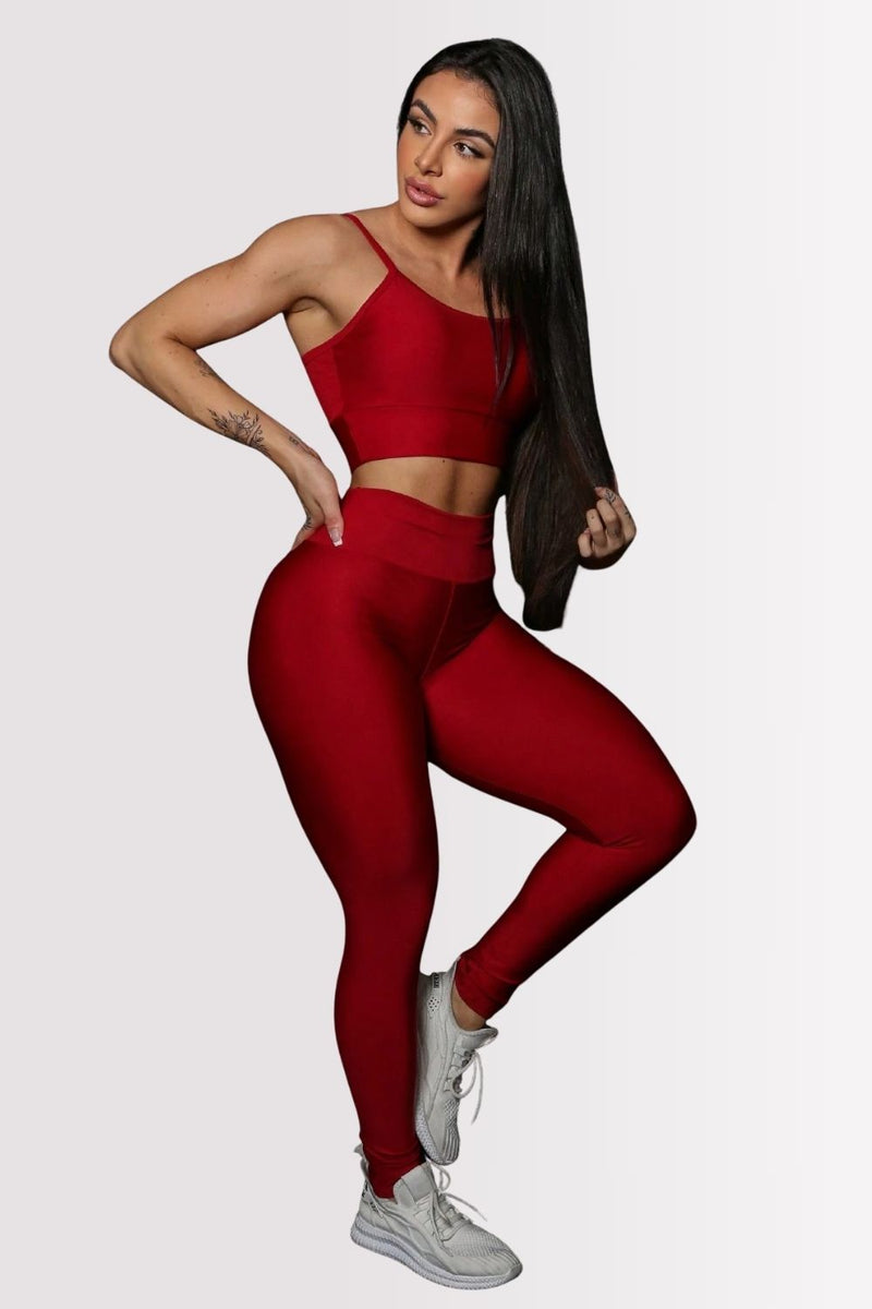 Conjunto Fitness Perfect Form Vermelho
