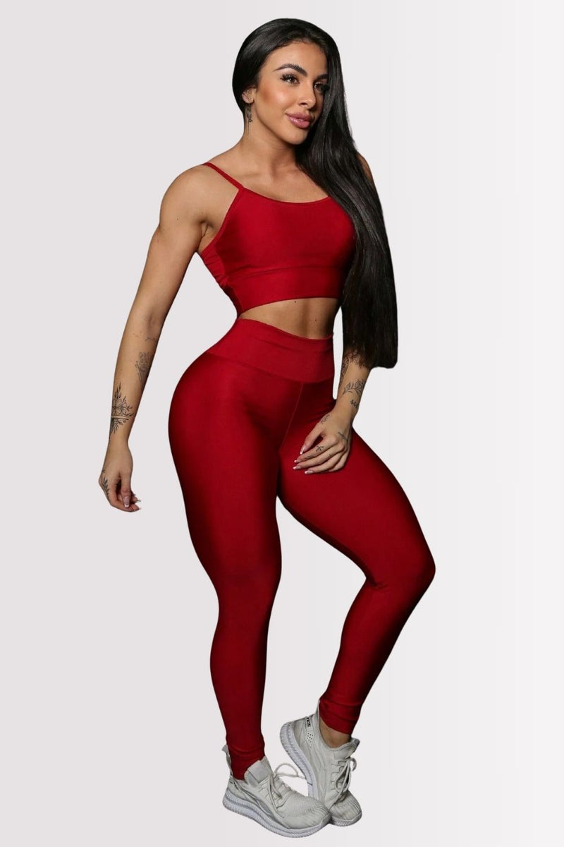 Conjunto Fitness Perfect Form Vermelho