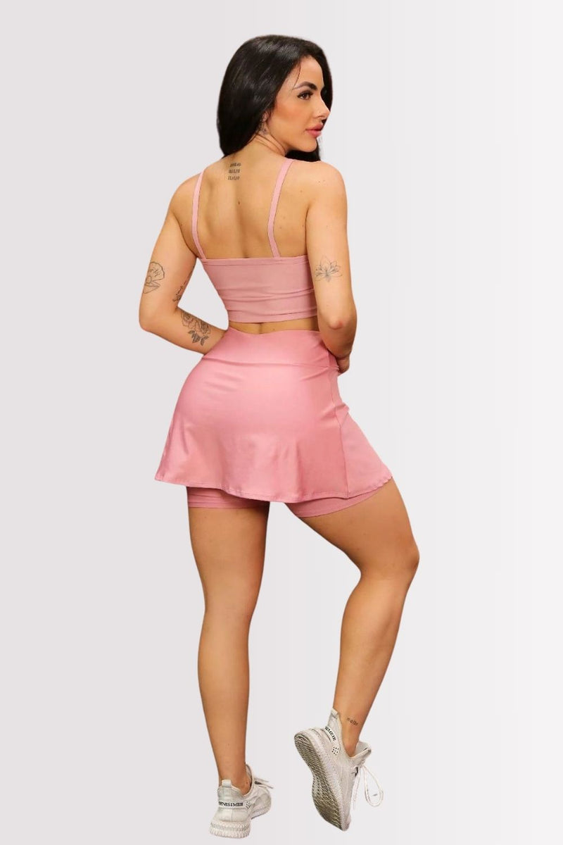 Conjunto Fitness Top E Shorts Saia Versatile