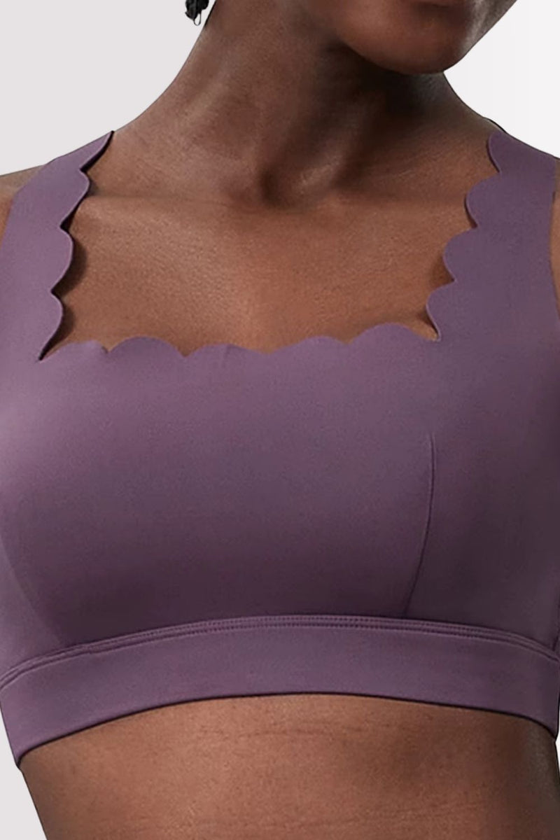 Conjunto Elegance Top Transversal com Legging Roxo