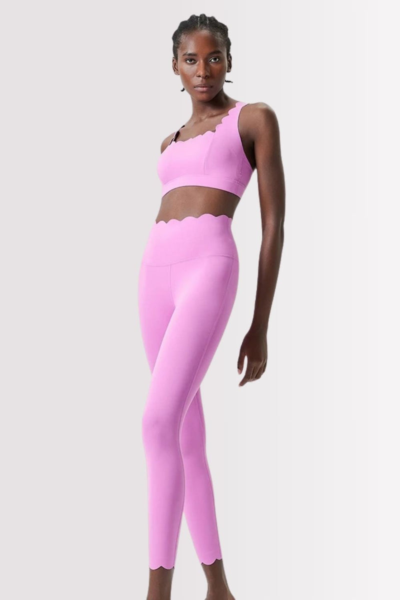 Calça Legging Fitness Elegance Rosa Chiclete