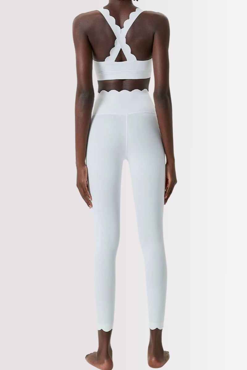Calça Legging Fitness Elegance Branco