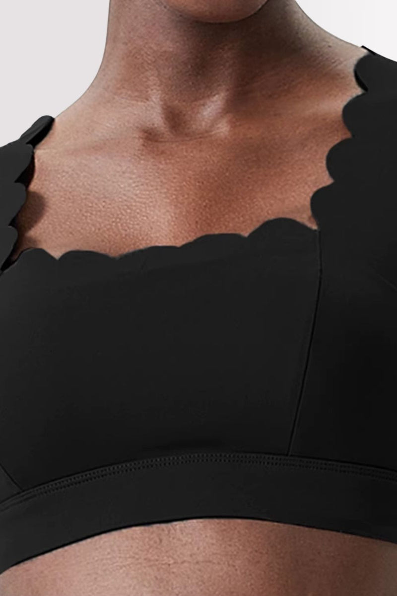 Conjunto Elegance Top Transversal com Legging Preto