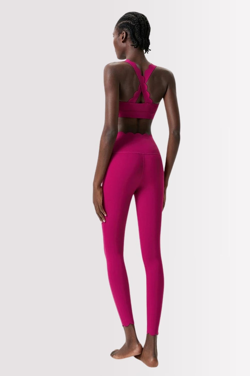 Calça Legging Fitness Elegance Rosa