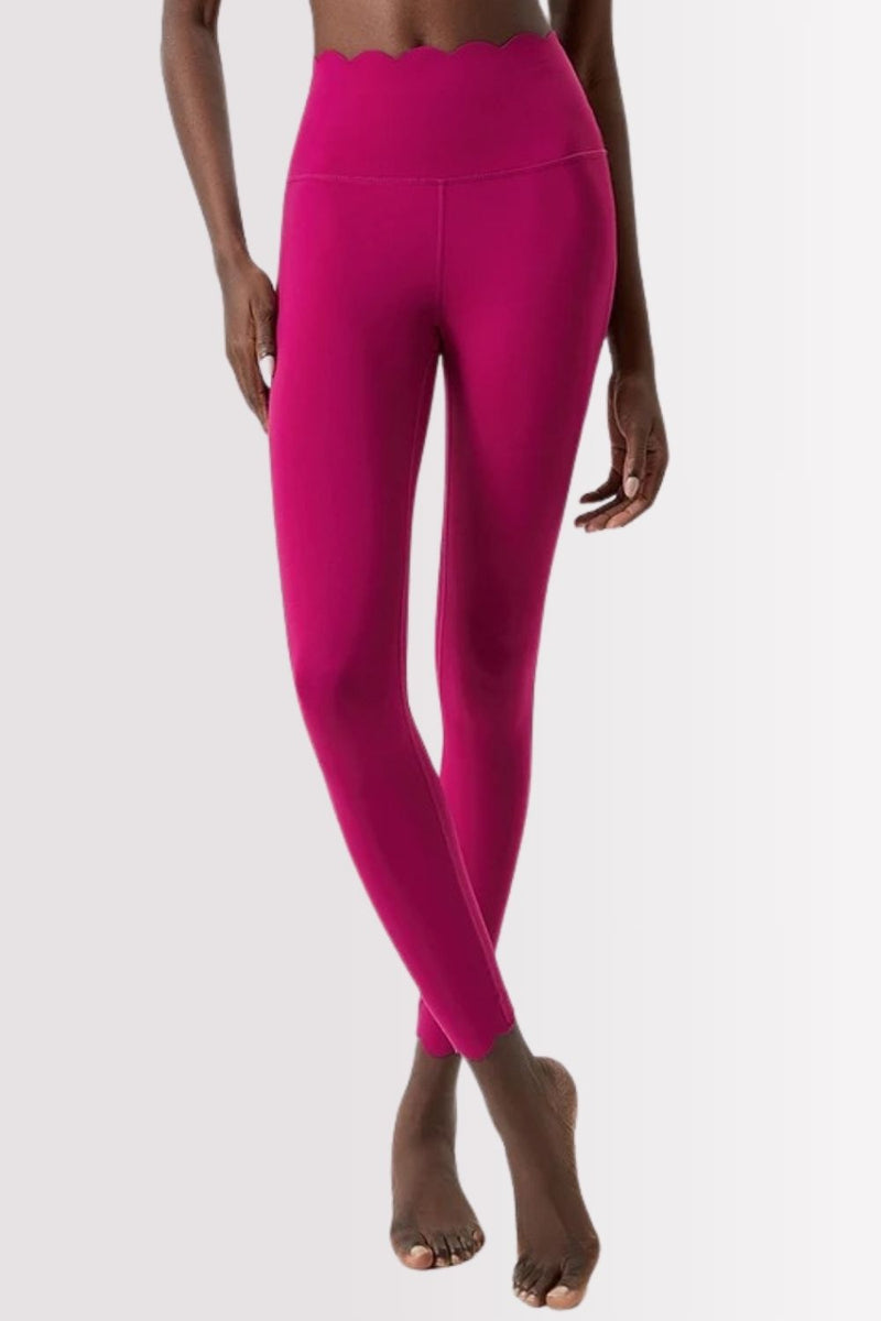 Conjunto Elegance Top Transversal com Legging Cereja