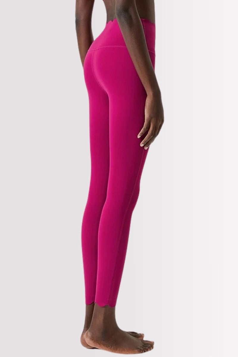 Conjunto Elegance Top Transversal com Legging Cereja