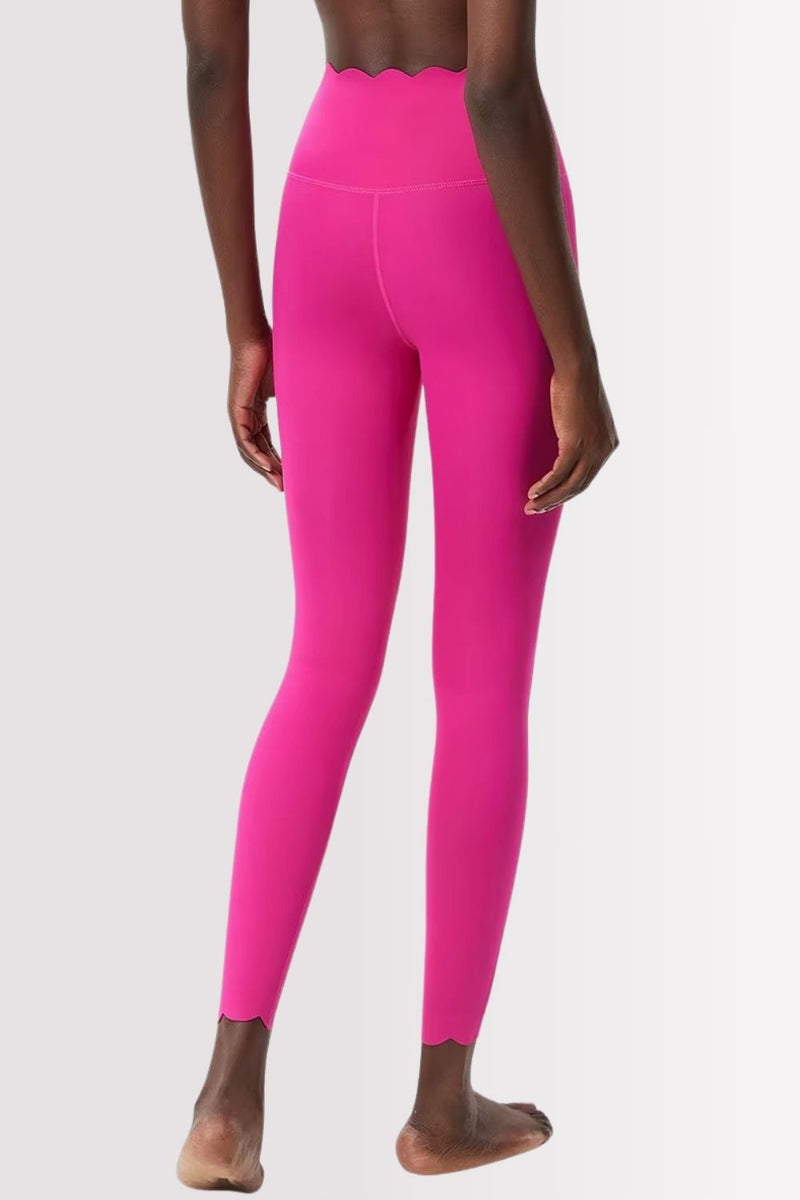 Conjunto Elegance Top Transversal com Legging Rosa Pink