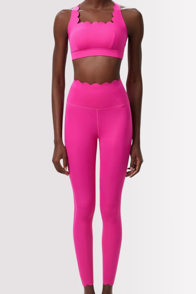 Calça Legging Fitness Elegance Rosa Pink