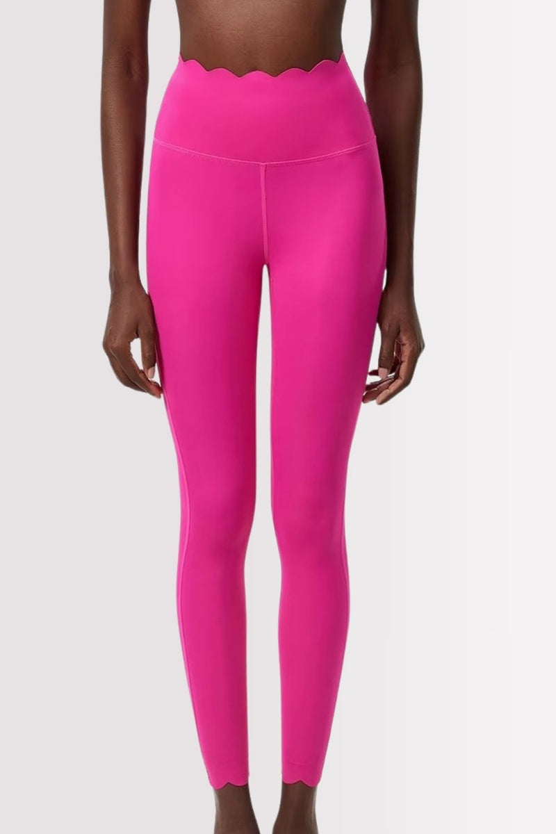 Conjunto Elegance Top Transversal com Legging Rosa Pink